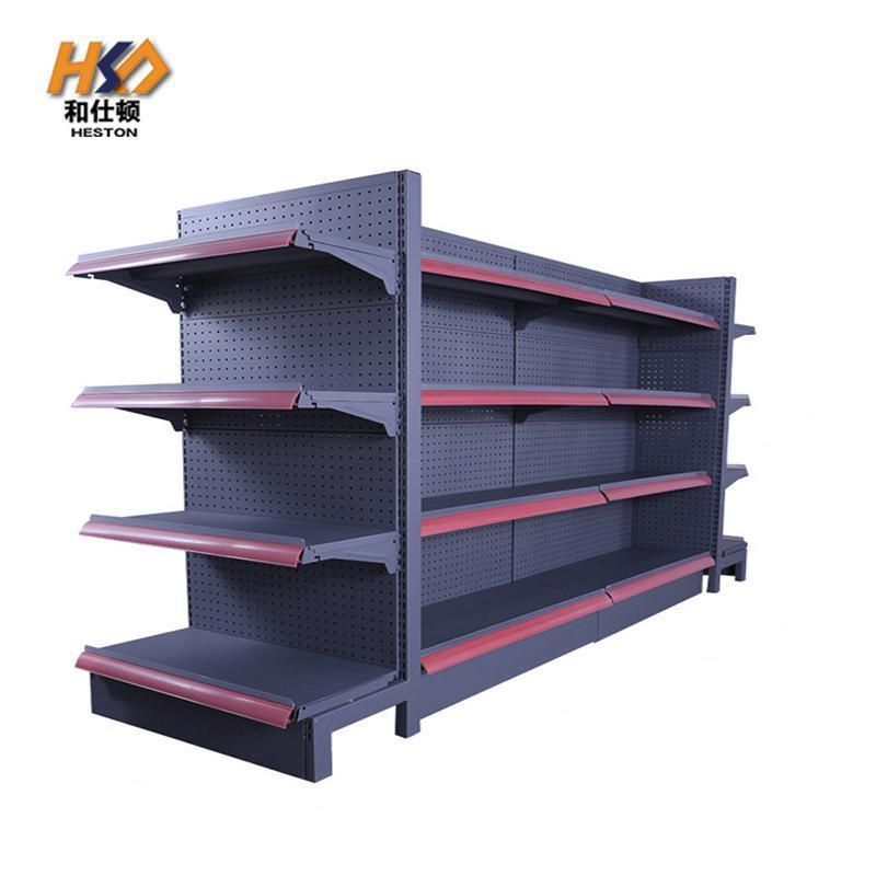Heavy Duty Supermarket Rack Store Shelf Double-Sided Gondola for Shop