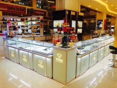 Manufacture Famous Brand Jewelry Display Counter with Glass Top