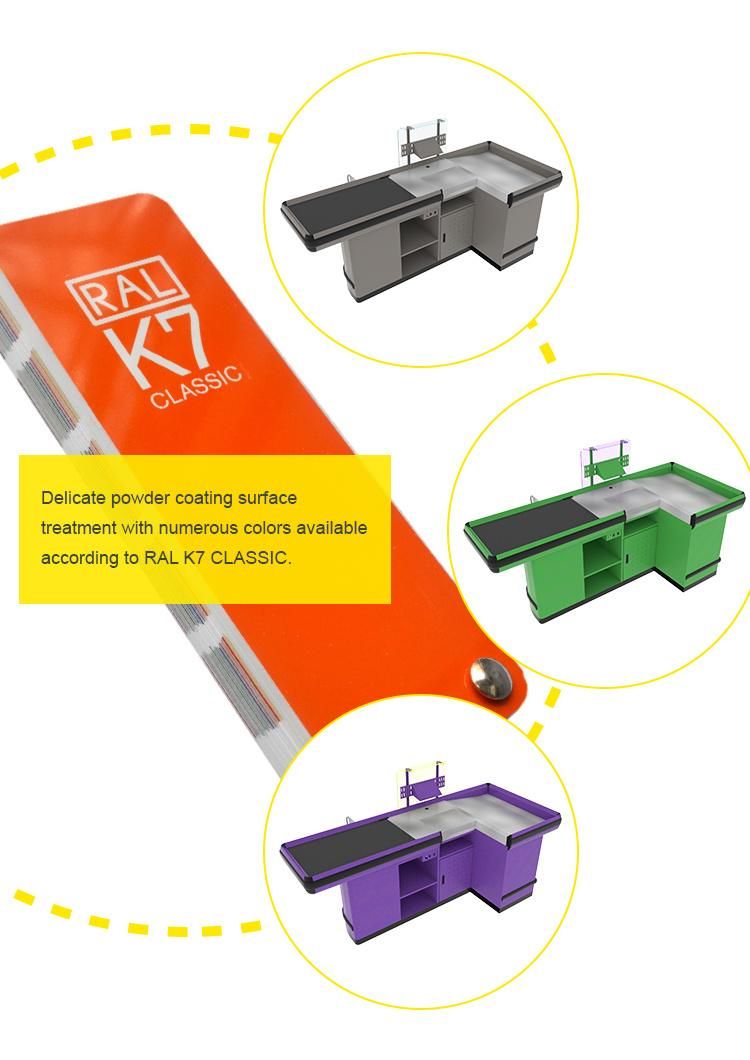 Custom Electrical Checkout Counter for Supermarket