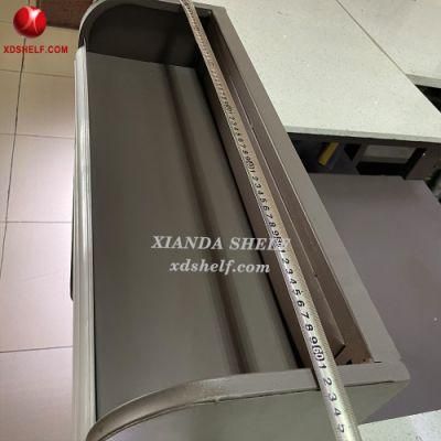 Cashier Desk Table Metal Casher Checkout Counter with Conveyor Belt