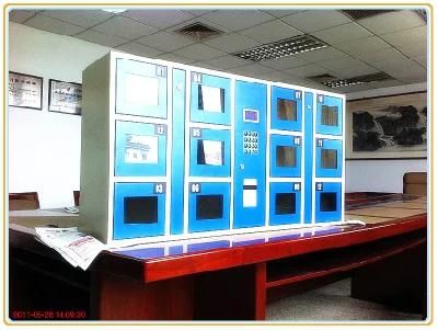 Transparent Glass Door Electronic Locker with CE ISO