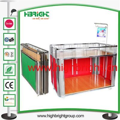 Metal Foldable Promotion Table Desk for Supermarket