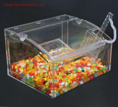 Retail Shop Polycarbonate Bin Candy Storage Bins for Supermarket