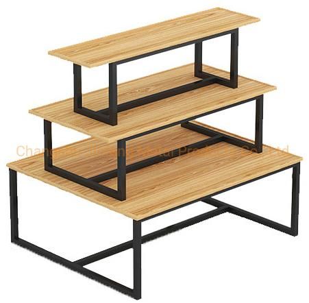 Supermarket Equipment Wooden and Metal Display Racks