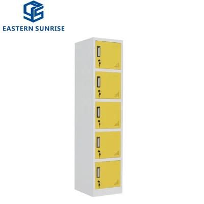 5 Tier Steel Metal Iron School Student Locker