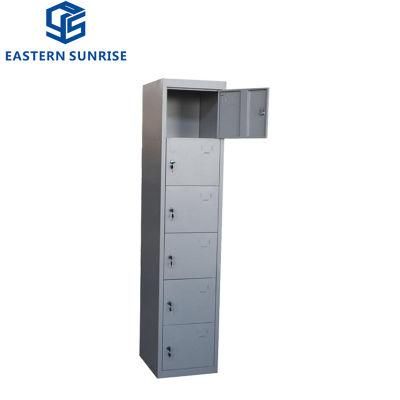 6 Compartments Lockers Sports Center Gym Steel with CKD Package