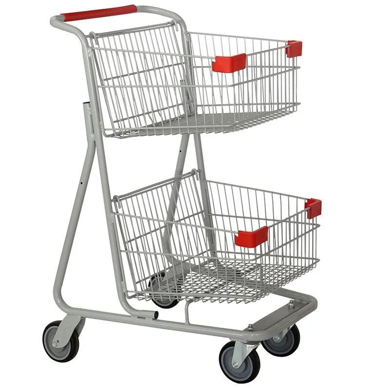 Hot Selling Item Satin Material 4 Wheel Shopping Trolley