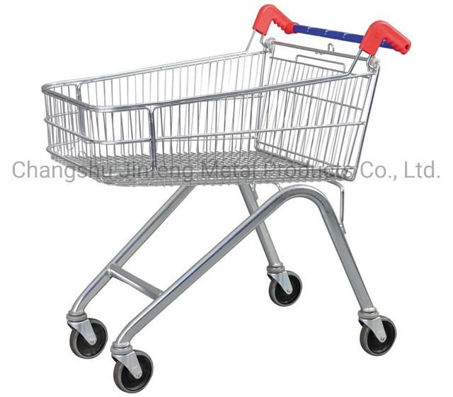 Supermarket Equipment Metal Shopping Carts with Wheels