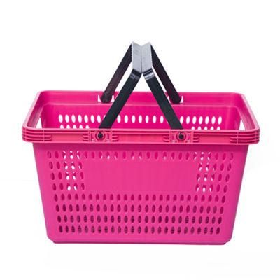 Grocery Store Shopping Baskets Plastic Handle Market Basket
