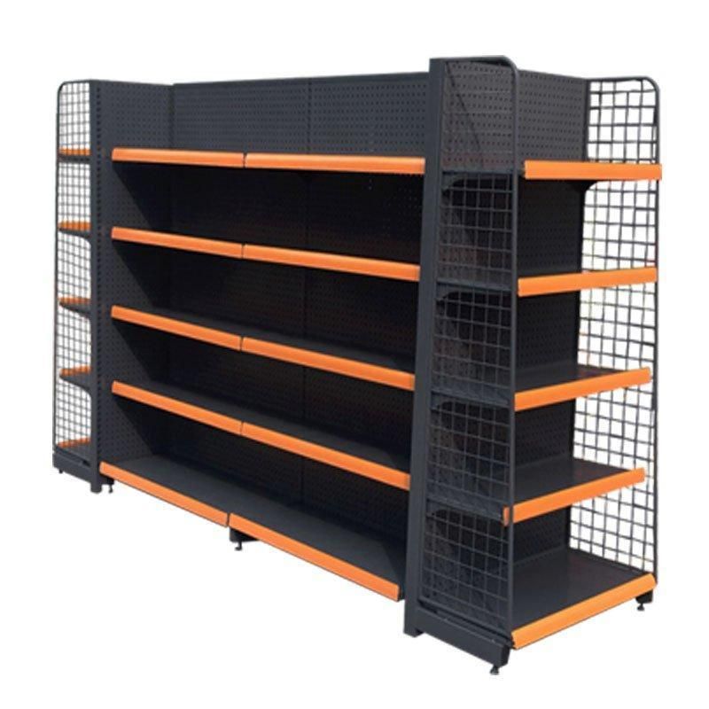 Cold-Rolled Supermarket Shelf High Grade Racking Stand Gift Store Display Gondola