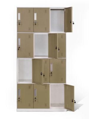 Supermarket Storage Locker 12 Door Locker Style Cabinet