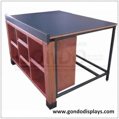 Produce Center Assembly Floor Frame Shelves Advertising Supermarket Promotion Table for Fruit Vegetable Meet Food