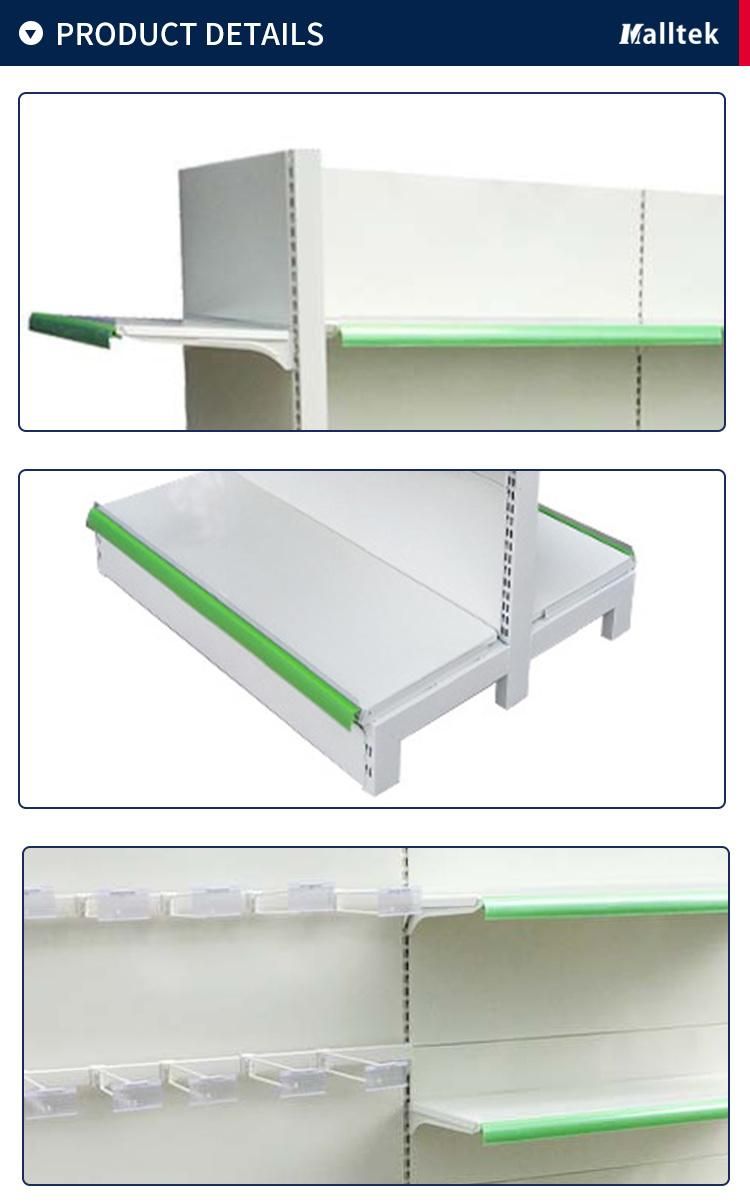 Manufacturer Customized Logo Heavy Duty Plain Grocery Store Shelving