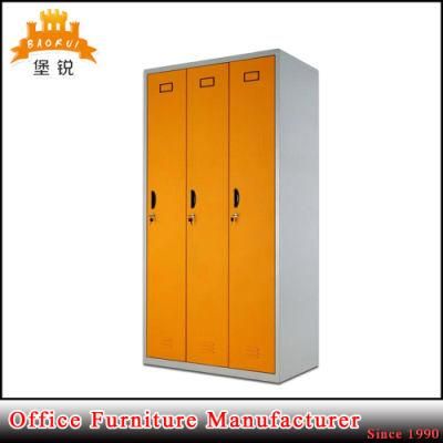 Cheap 3 Compartment Steel Clothing Locker