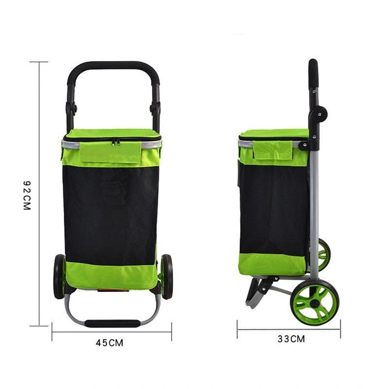 Foldable Shopping Trolley Shopping Trolley Bag Vegetable Folding Wheeled Light Weight Shopping Trolley Bag