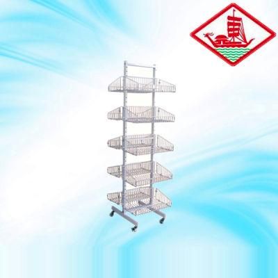 Double Sides Wire Basket Display Shelf Yd-M008