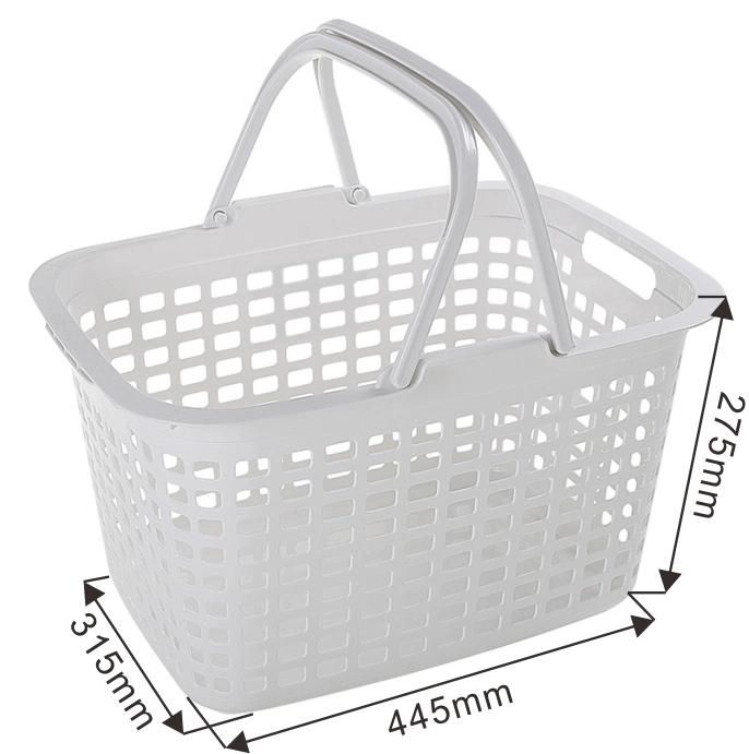 Wholesale Plastic Laundry Storage Baskets with Handles Logo Printing