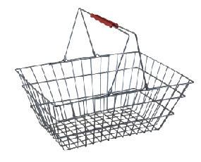 Metal Wire Supermarket Shopping Basket with Ce Certification