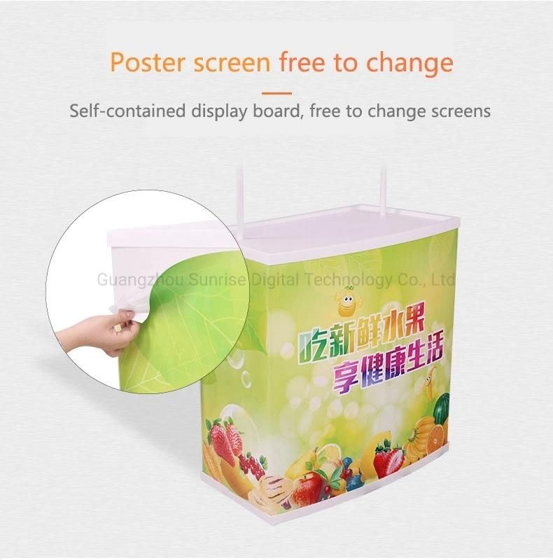 Trade Show Table Stand Exhibition Counter Booth PVC Promotional Counter Table for Supermarket Sales