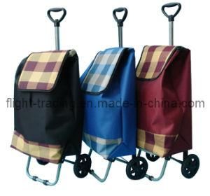 Foldaway Funky Microfiber Material 2 Wheeled Shopping Trolley