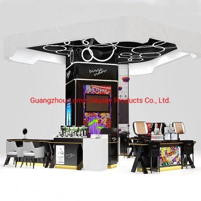 Interior Design Showcase Customized Cabinet Beauty Shop Display Furniture Makeup Store
