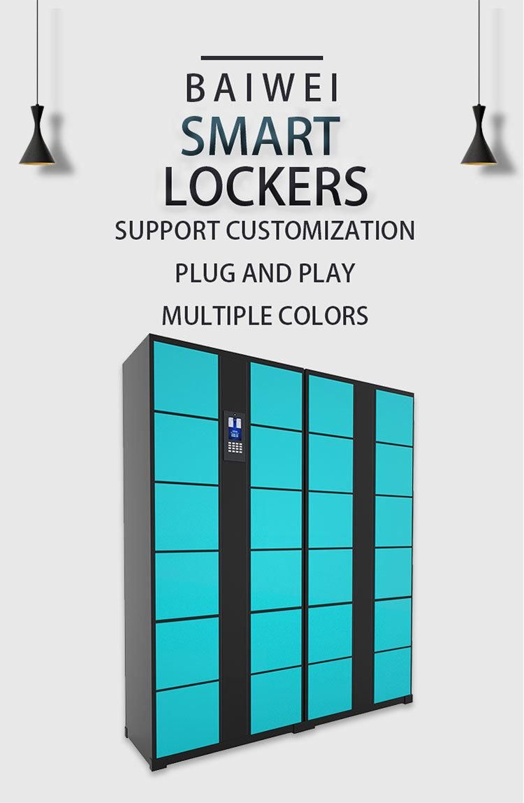 Baiwei Modern Design Intelligent Logistics Package Intelligent Lockers Face Recognition Lockers