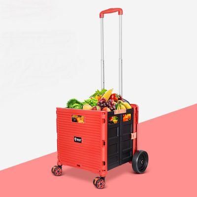 Eco Friendly Rolling Hand Shopping Trolley Cart with Seat