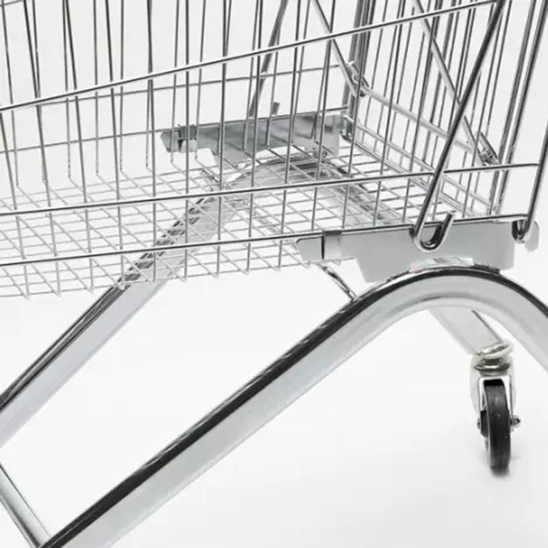 High Quality Supermarket Grocery Shopping Cart Trolley 4 Wheel