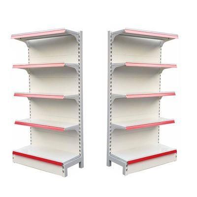Double Side Metal Supermarket Display Rack Supermarket Shelves for Sale