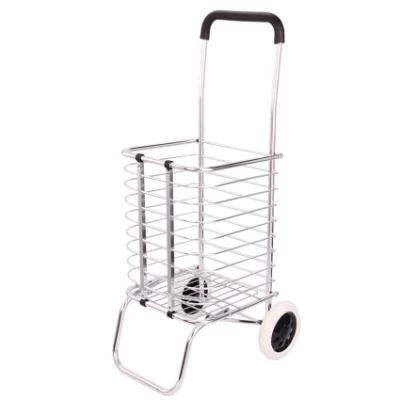 China Supplier Aluminum Alloy Two Wheels Folding Grocery Lightweight Portable Cart Trolley