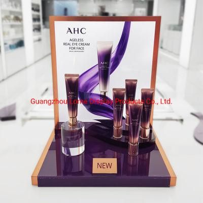 Acrylic Cosmetic Display Stand Skincare Table Showcase Display Counter Holder