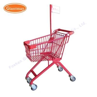 European Style Mini Small Trolly with Seat Shopping Cart