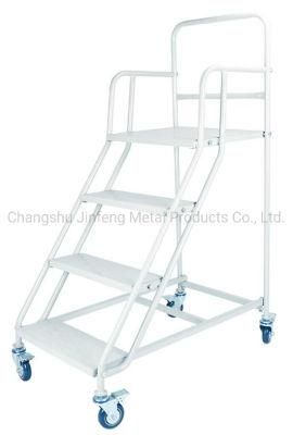 Supermarket &amp; Warehouse Movable Stair Climbing Truck Ladder Truck Ladder Cart