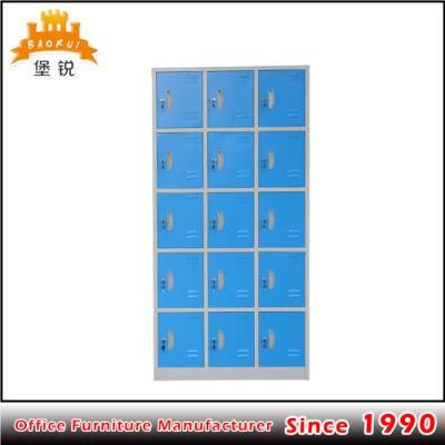 Factory Direct Selling Steel Closet Locker 15 Door Metal Locker Cabinet