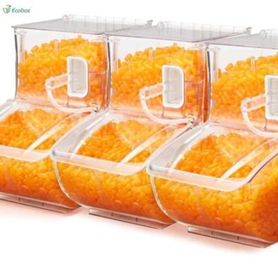 Supermarket Wholesale Candy Scoop Bin Plastic Boxs Bulk Food Bins
