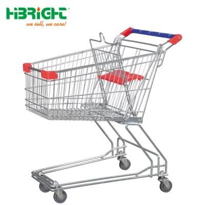 Supermarket Push Cart Commercial Metal Grocery Carts