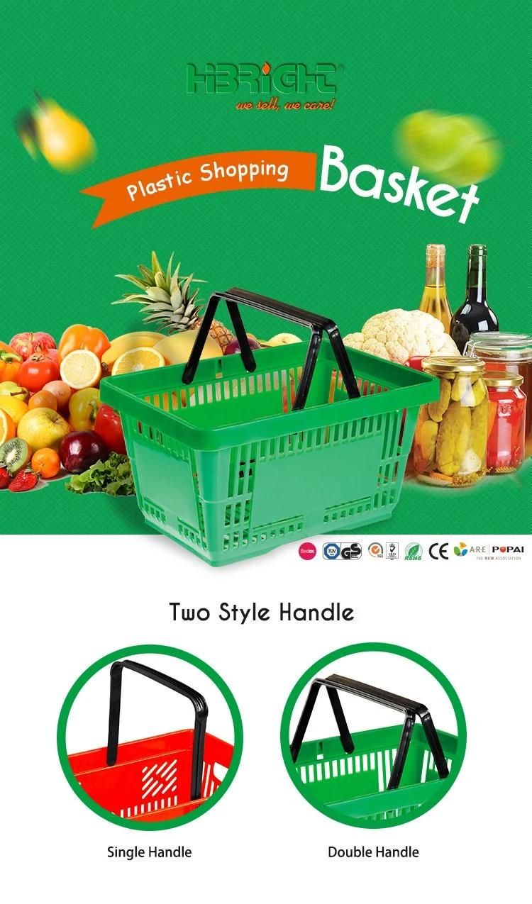 Flexiblle Plastic Handheld Grocery Shopping Baskets