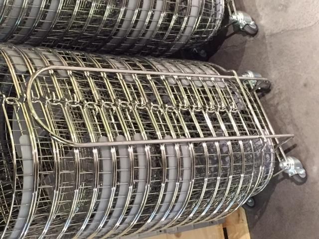 Oval Wire Mesh Shopping Basket (HBE-B-31)
