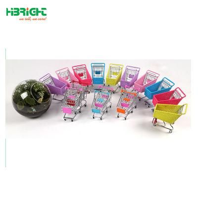 Miniature Supermarket Children Shopping Cart Organizer