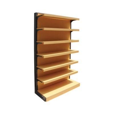 Single Side Wooden and Metal Display Supermarket Shelf