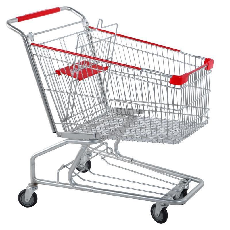 Supermarket High Quality Metal Shopping Trolley Grocery Shopping Carts