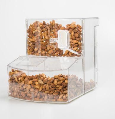 Eco-Friendly Transparent Bulk Food Bin for Supermarket
