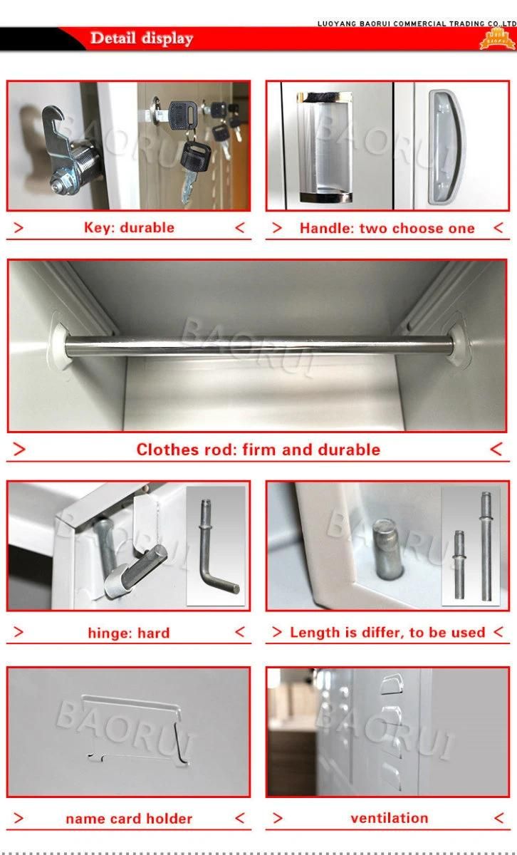 Powder Coated Metal Furniture 15 Compartments Door Storage Cabinet Steel Wardrobe Locker