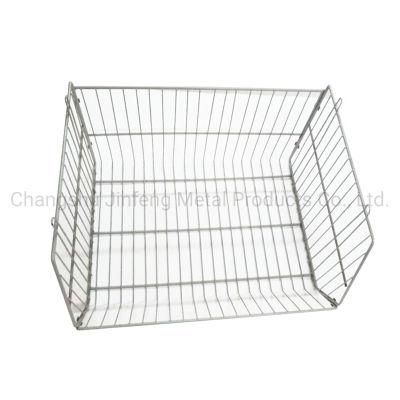 Detachable Metal Removable Storage Cage Supermarket Display Cage with Wheels