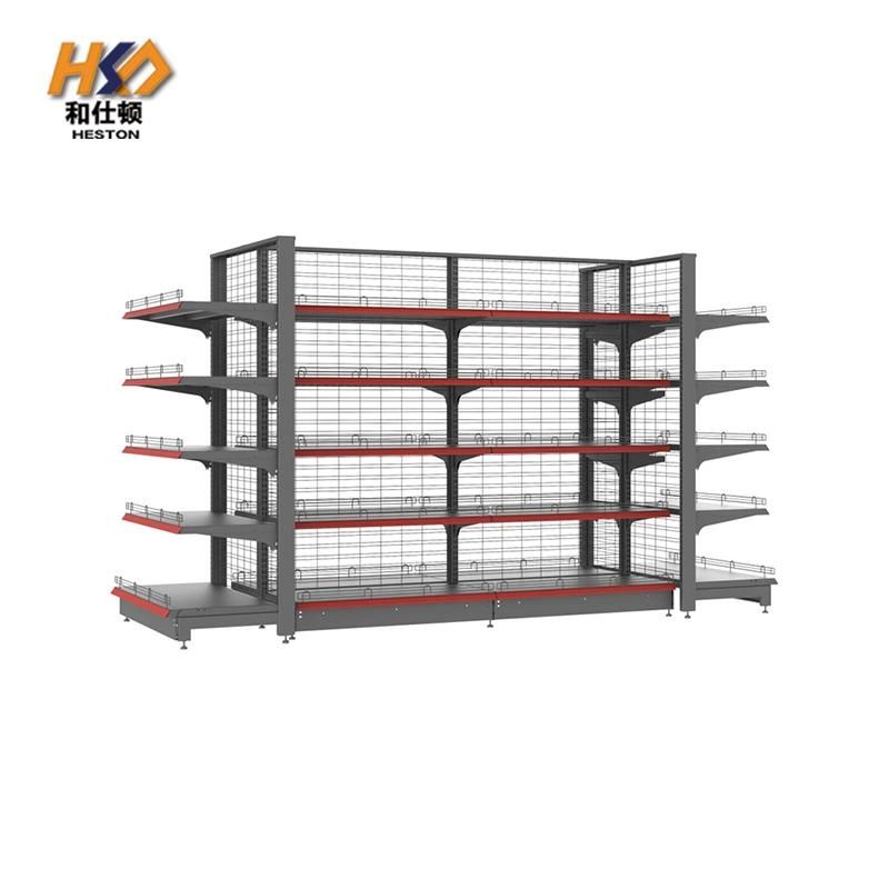 Hot Sale Single Sided Grid Advertising Supermarket Shelves Display Products