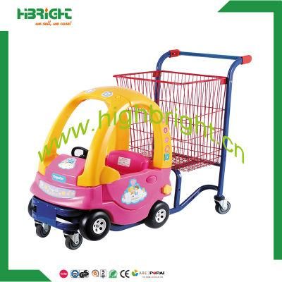 Hot Selling Kiddy Children Shopping Cart Mall Car Trolley for Kids
