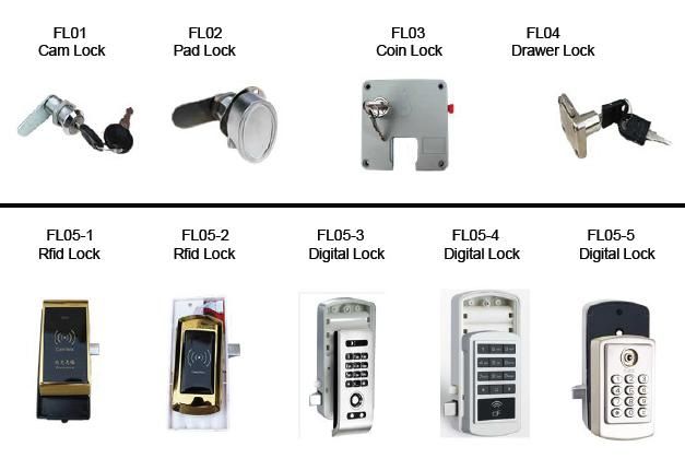 Fireproof Decorative Electronic Luggage Storage HPL Locker