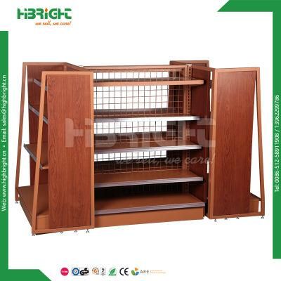 Customzied Wood Metal Convenience Store Fashion Gondola Display Supermarket Shelves