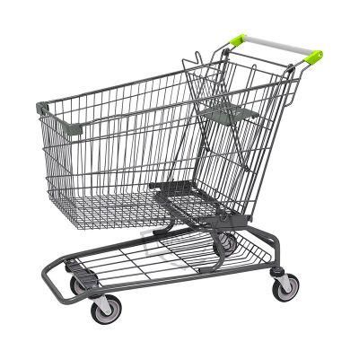 Wholesale Supermarket Shopping Metal 210L Trolley with Belt