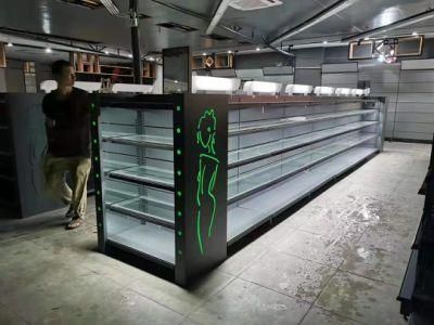 Retail Display Stand Supermarket Metal Shelf